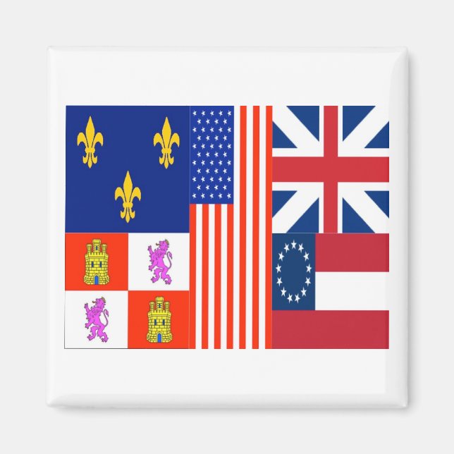 Pensacola-Flagge Magnet (Vorne)