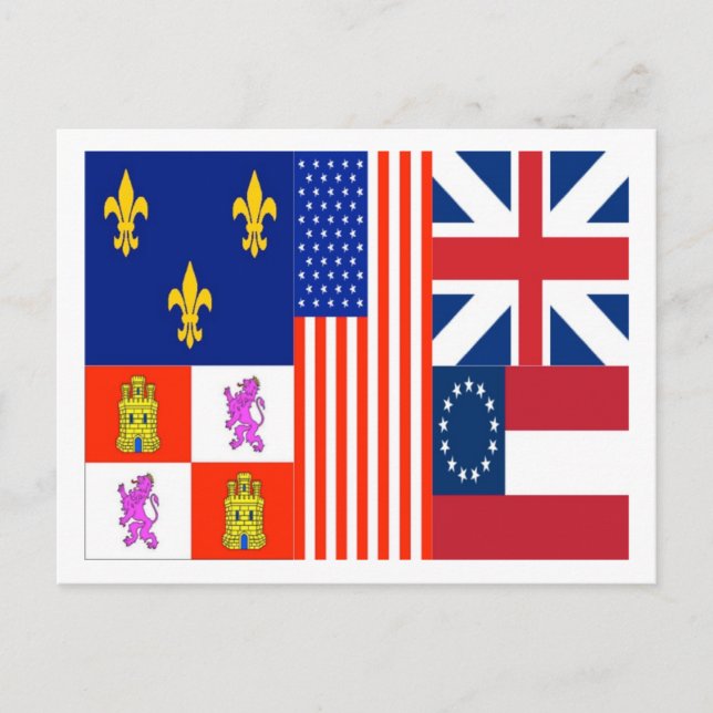 Pensacola-Flagge Postkarte (Vorderseite)