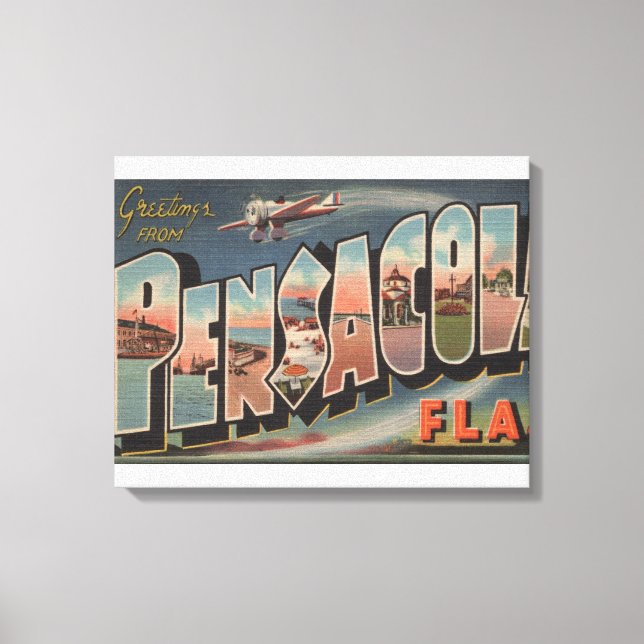Pensacola, Florida (Flugzeug) Leinwanddruck (Vorderseite)