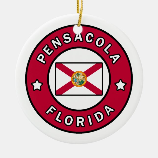 Pensacola Florida Keramik Ornament (Vorne)