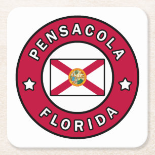 Pensacola Florida Rechteckiger Pappuntersetzer