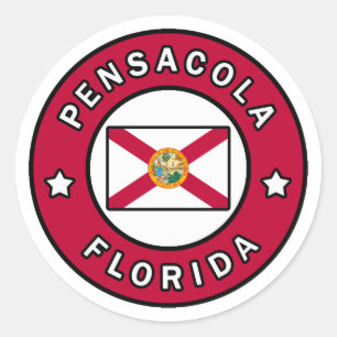 Pensacola Florida Runder Aufkleber