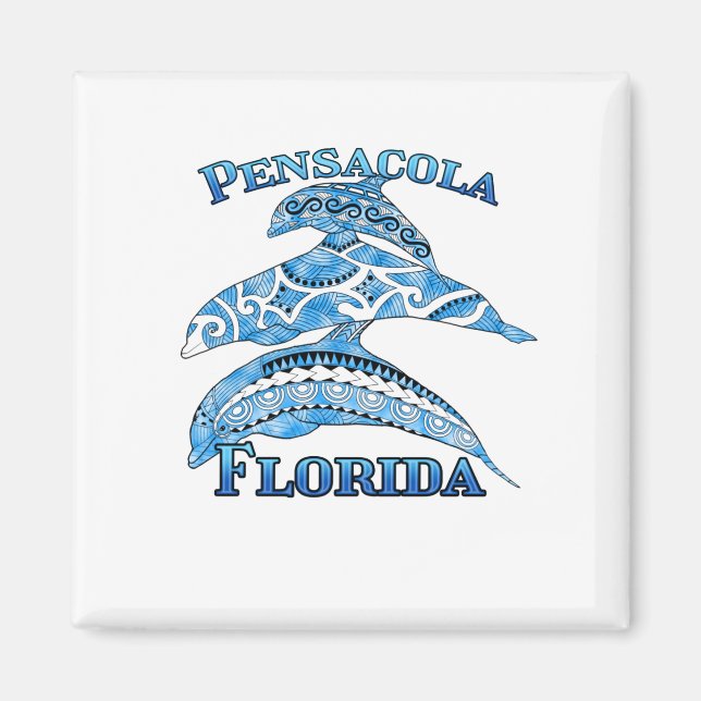 Pensacola Florida Vacation Delphine Magnet (Vorne)