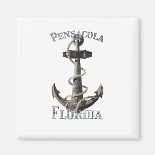 Pensacola Florida Vacation Nautical Anchor Segeln Magnet