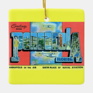 Pensacola Florida Vintag Keramikornament