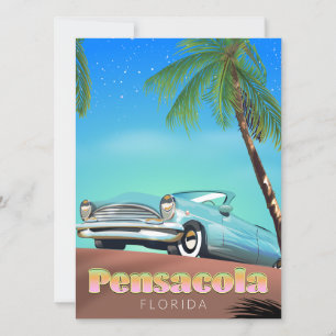 Pensacola, Florida Vintage-Reiseposter
