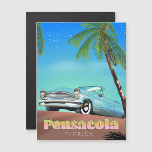 Pensacola, florida Vintages Reiseplakat Magnetkarte