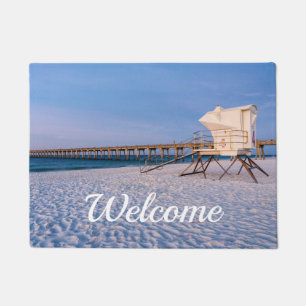 Pensacola Morning Bademeister Stand und Pier Empfa Fußmatte