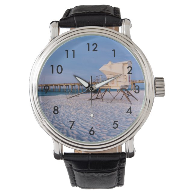 Pensacola Morning Rettungsschwimmer und Pier Armbanduhr (Vorderseite)