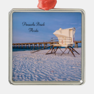 Pensacola Morning Rettungsschwimmer und Pier Ornament Aus Metall