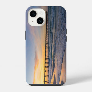 Pensacola Pier Shoreline Sunrise iPhone Case 14 Hülle
