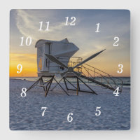 Pensacola Rettungsstation Sunrise Wall Clock