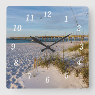 Pensacola Sand Dunes Pier Morgenwall Uhr