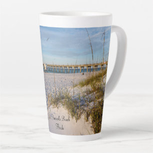 Pensacola Sand Dunes Pier Morning Latte Tasse