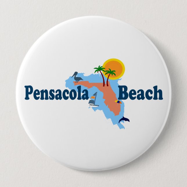 Pensacola-Strand Button (Vorderseite)