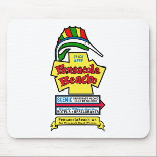 Pensacola-Strand-Zeichen Mousepad