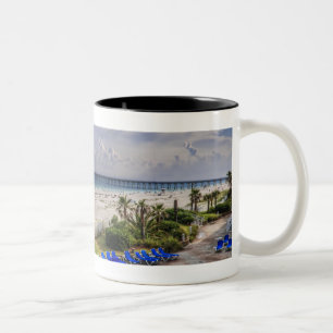 Pensacola-Strand Zweifarbige Tasse