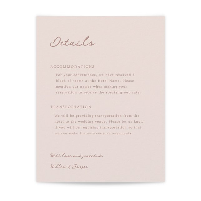 Pensacola Wedding Card Begleitkarte (Von Creator hochgeladen)