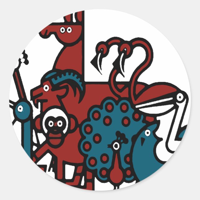 Penscynor Entwürfe Runder Aufkleber (Vorderseite)