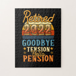 Pension Ruhestand Auf Wiedersehen Tension Hallo Pe Puzzle