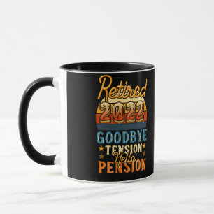 Pension Ruhestand Auf Wiedersehen Tension Hallo Pe Tasse