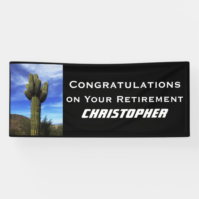Pension Saguaro Cactus Arizona Banner (Horizontal)