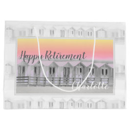 Pension Strandhütten bei Sonnenuntergang große Ges Große Geschenktüte