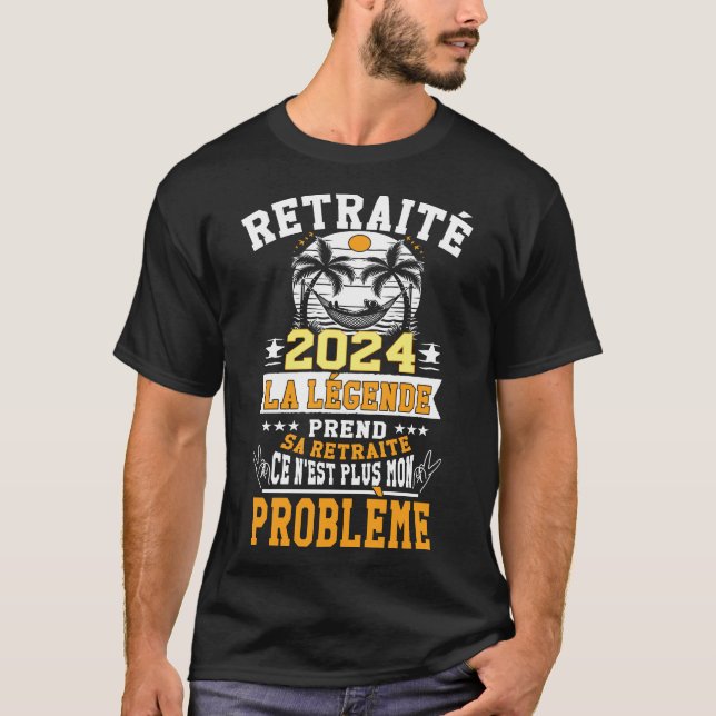 Pensioniert 2023 Humor Die Legende geht zurück T-Shirt (Vorderseite)