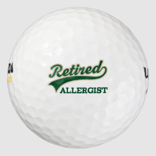 Pensionierte Allergist-lustige Golfball