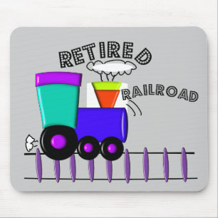 Pensionierte Eisenbahn-Arbeitskraft-Geschenke Mousepad