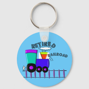 Pensionierte Eisenbahn-Arbeitskraft-Geschenke Schlüsselanhänger