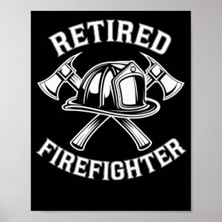 Pensionierte Feuerwehrfrau Poster