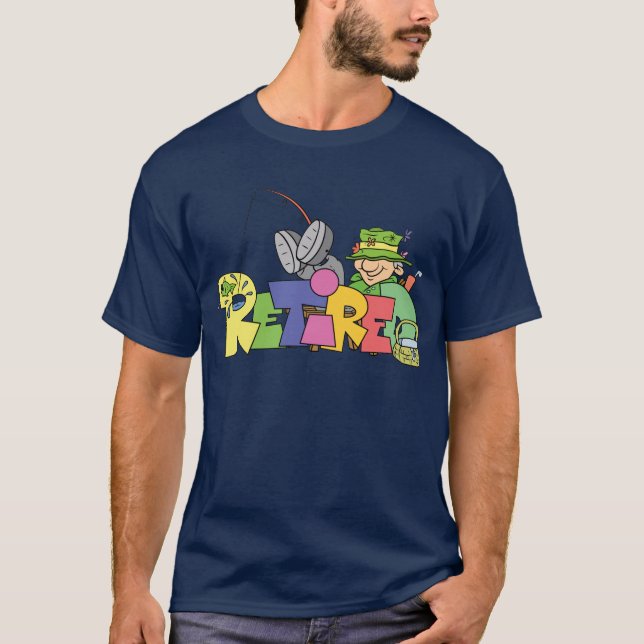 Pensionierte gegangene Fischerei T-Shirt (Vorderseite)