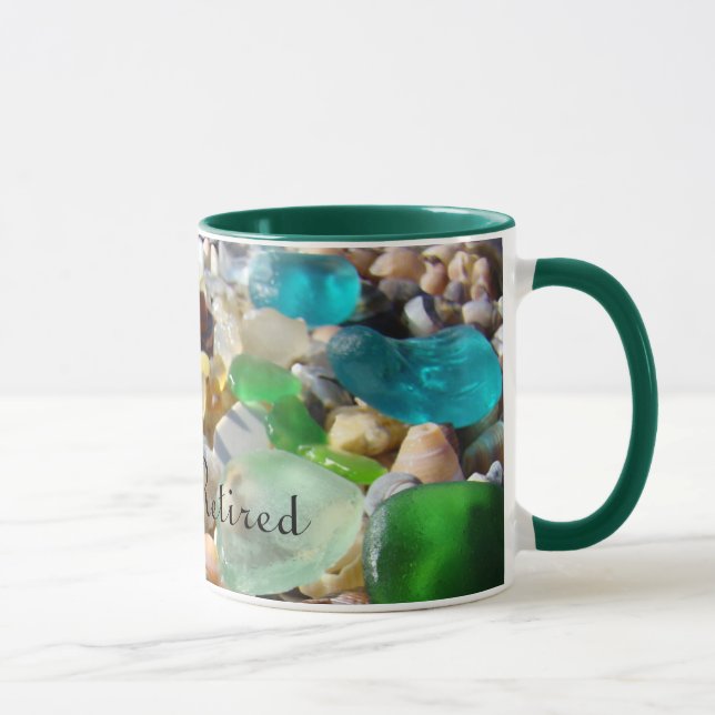 Pensionierte Geschenke Seaglass Kaffee-Tassen Tasse (Rechts)