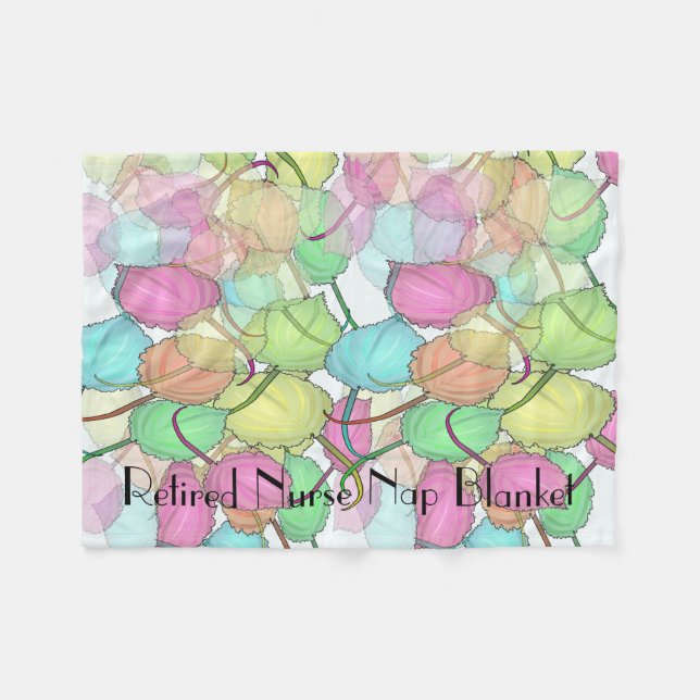 Pensionierte Krankenschwester-Fleece-Decke Fleecedecke (Vorderseite (Horizontal))