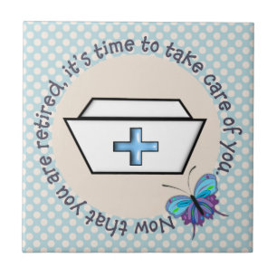 Pensionierte Krankenschwester-Fliese Fliese