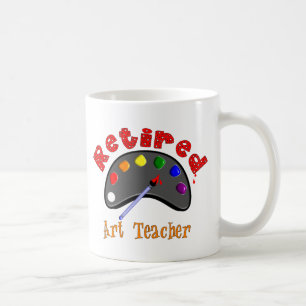 Pensionierte Kunstlehrer-3D prägeartige Kaffeetasse