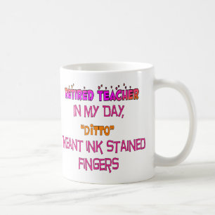 Pensionierte Lehrer-"Tinte befleckte Finger" dito! Tasse