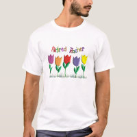 Pensionierte Lehrer-Tulpe-Entwurfs-Geschenke