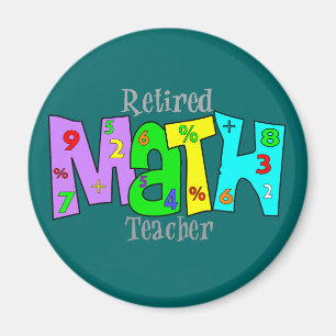 Pensionierte Mathe-Lehrer-Geschenke Magnet