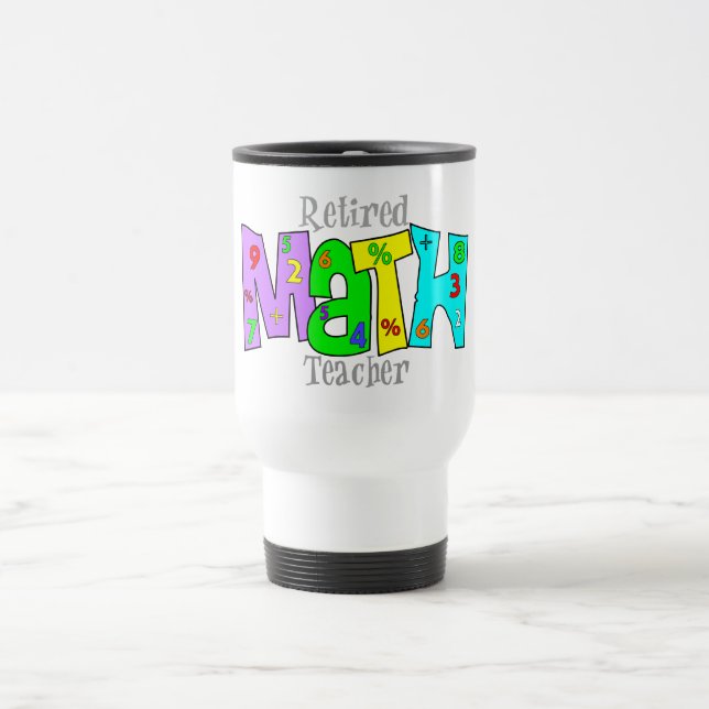 Pensionierte Mathe-Lehrer-Geschenke Reisebecher (Mittel)