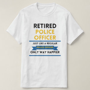 pensionierte Polizei wie ein normales, lustiges Bl T-Shirt