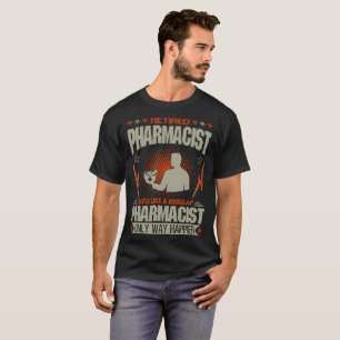 Pensionierter Apotheker mögen gerade eine T-Shirt