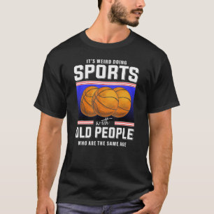 Pensionierter Basketball-Senior-Spieler alter Bask T-Shirt