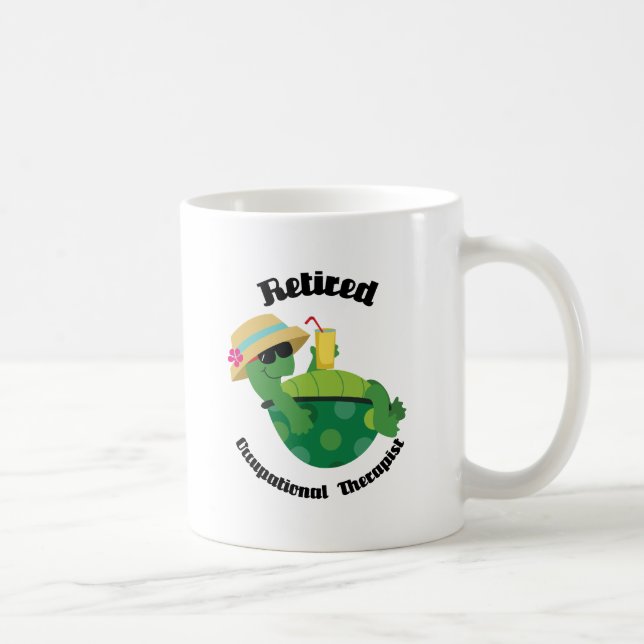 Pensionierter Beschäftigungstherapeut Kaffeetasse (Rechts)