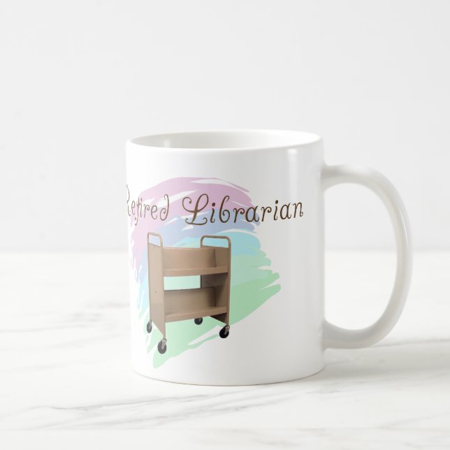 Pensionierter Bibliothekar LEERER WAGEN Tasse (Rechts)