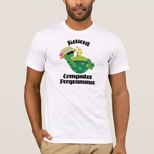 Pensionierter Computerprogrammierer (Schildkröte) T-Shirt (Vorderseite)