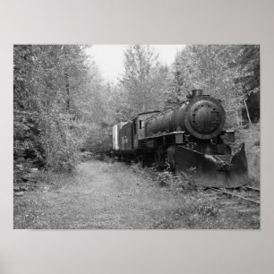 Pensionierter Dampf-Zug Poster