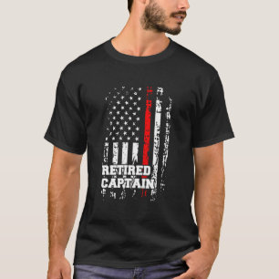 Pensionierter Feuerwehrhauptmann Rang Pensioniert T-Shirt