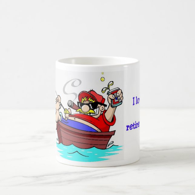 Pensionierter Fischer Tasse (Mittel)